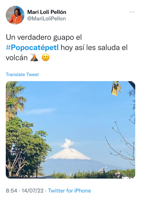 “Un poema”: redes se admiran ante Popocatépetl nevado