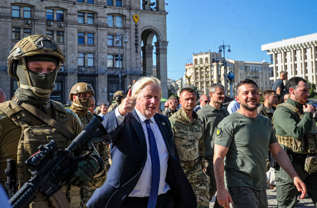 Boris Johnson visita Kiev por Día de la Independencia de Ucrania