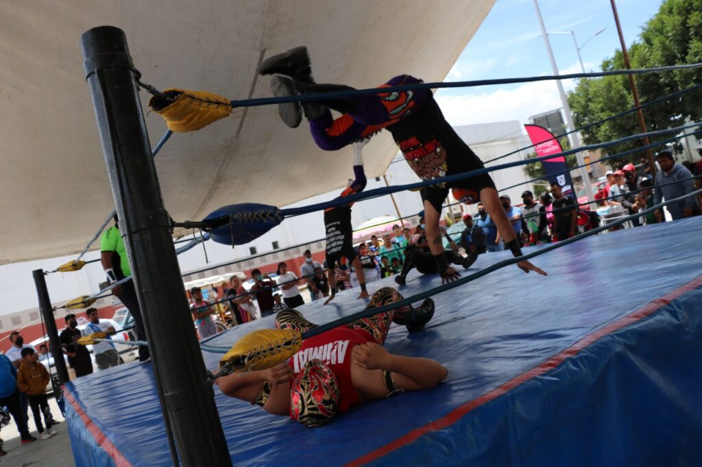 Ayuntamiento de Puebla promueve actividades deportivas en Central de Abasto