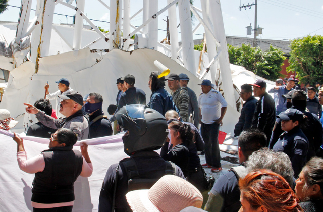 Fiscalía de Puebla investigará caída de tanque en San Martín Texmelucan
