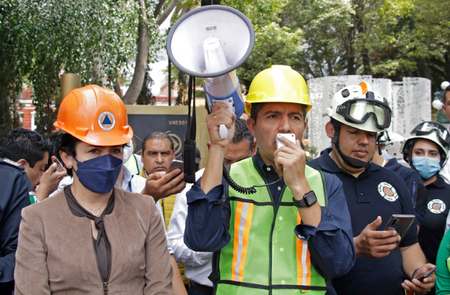 Fisuras en 2 inmuebles en Puebla, saldo de sismo: Protección Civil municipal
