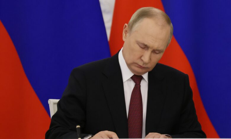 Putin firma la anexión de 4 regiones de Ucrania