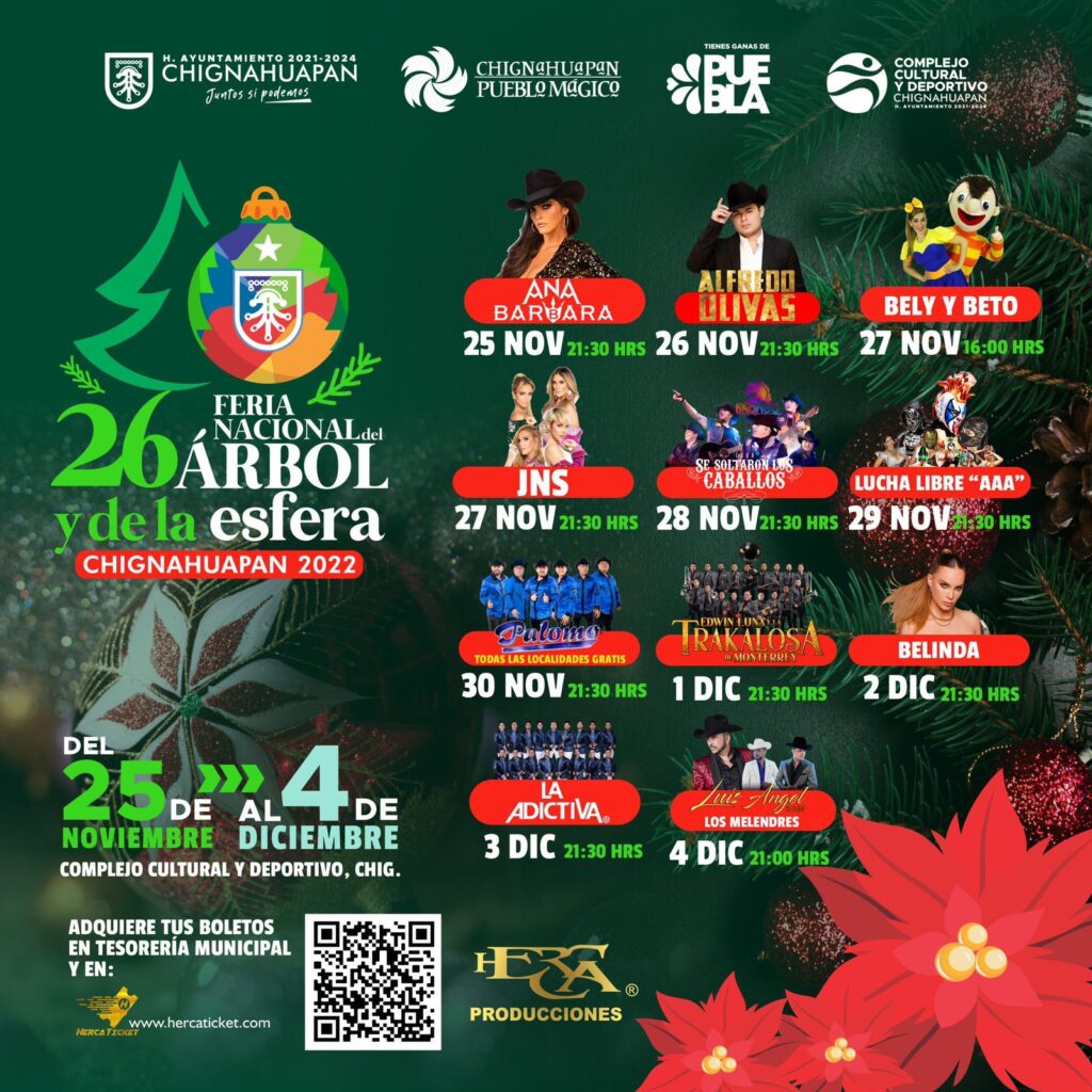 Listo, cartel artístico de Feria de la Esfera en Chignahuapan