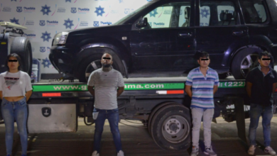 Caen 5 por robo de vehículo en Puebla capital
