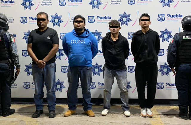 Policía municipal de Puebla detiene a 4 de “Los Chilangos”