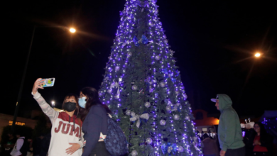 Llega Navidad a las Cholulas: San Pedro y San Andrés encienden pinos