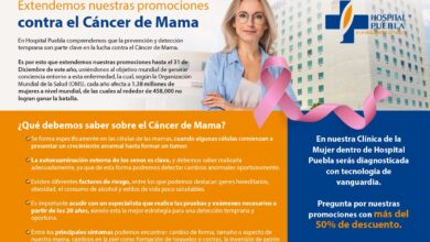 Hospital Puebla extiende promociones contra cáncer de mama al 7 de diciembre