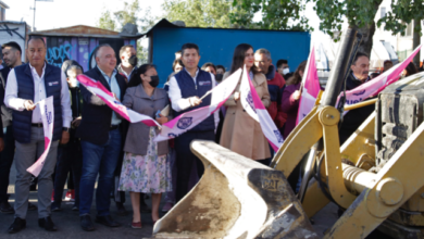 Eduardo Rivera inicia rehabilitación con concreto hidráulico de calle Rosales