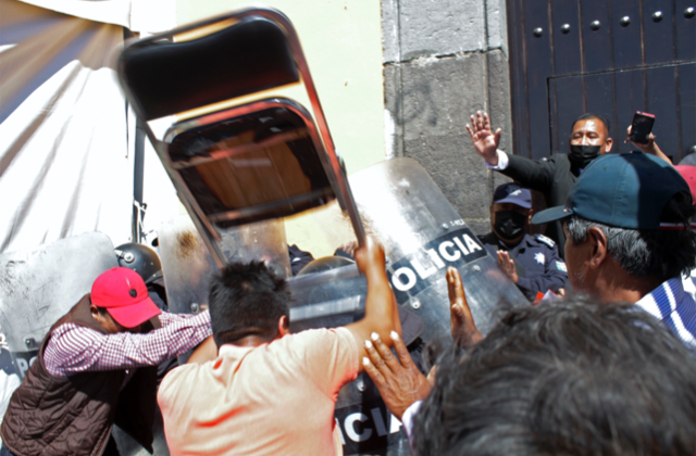 No se permitirán disturbios: Céspedes tras protesta violenta en Casa Aguayo