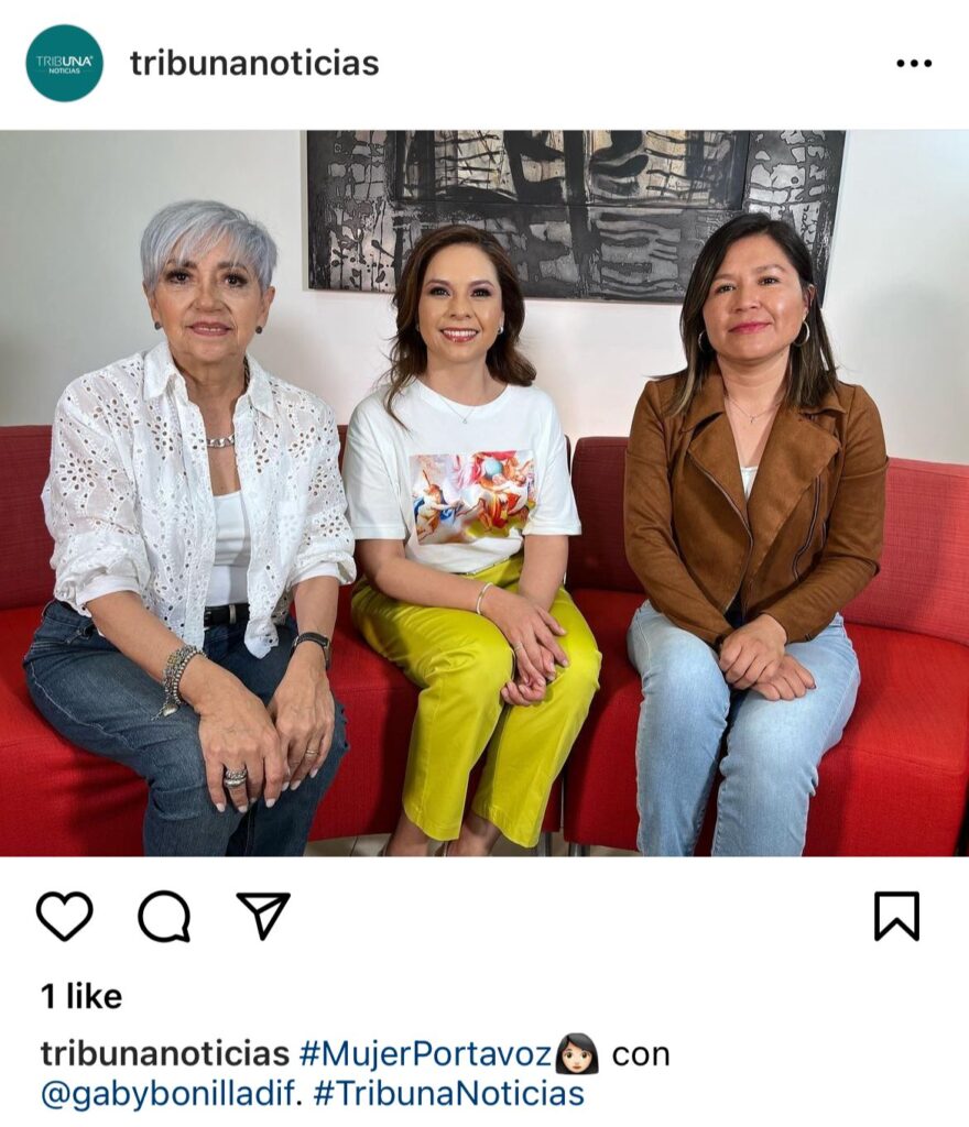 Gaby Bonilla, en entrevista con Irma Sánchez