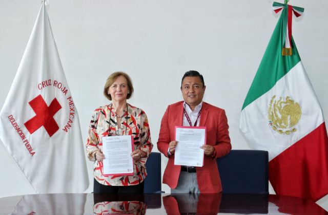 Firman convenio Issste y Cruz Roja Puebla en favor de salud pública