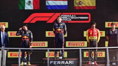 Verstappen logra en el GP de Italia su décima victoria seguida; Checo segundo