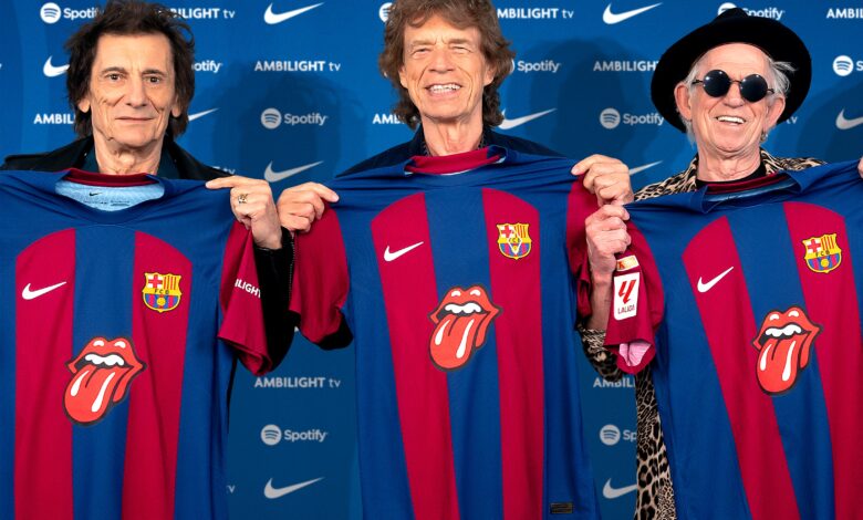 El logo de los Rolling Stones lucirá en la camiseta del Barcelona en el Clásico