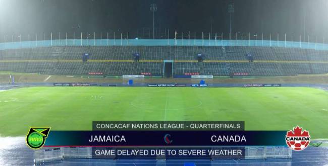 Aplazan el duelo entre Jamaica y Canadá de Liga de Naciones por mal clima
