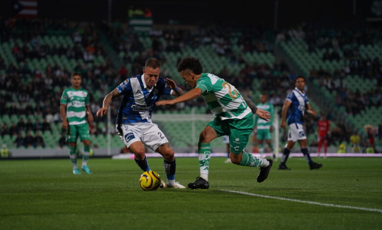 Club Puebla cae goleado en su visita a Santos