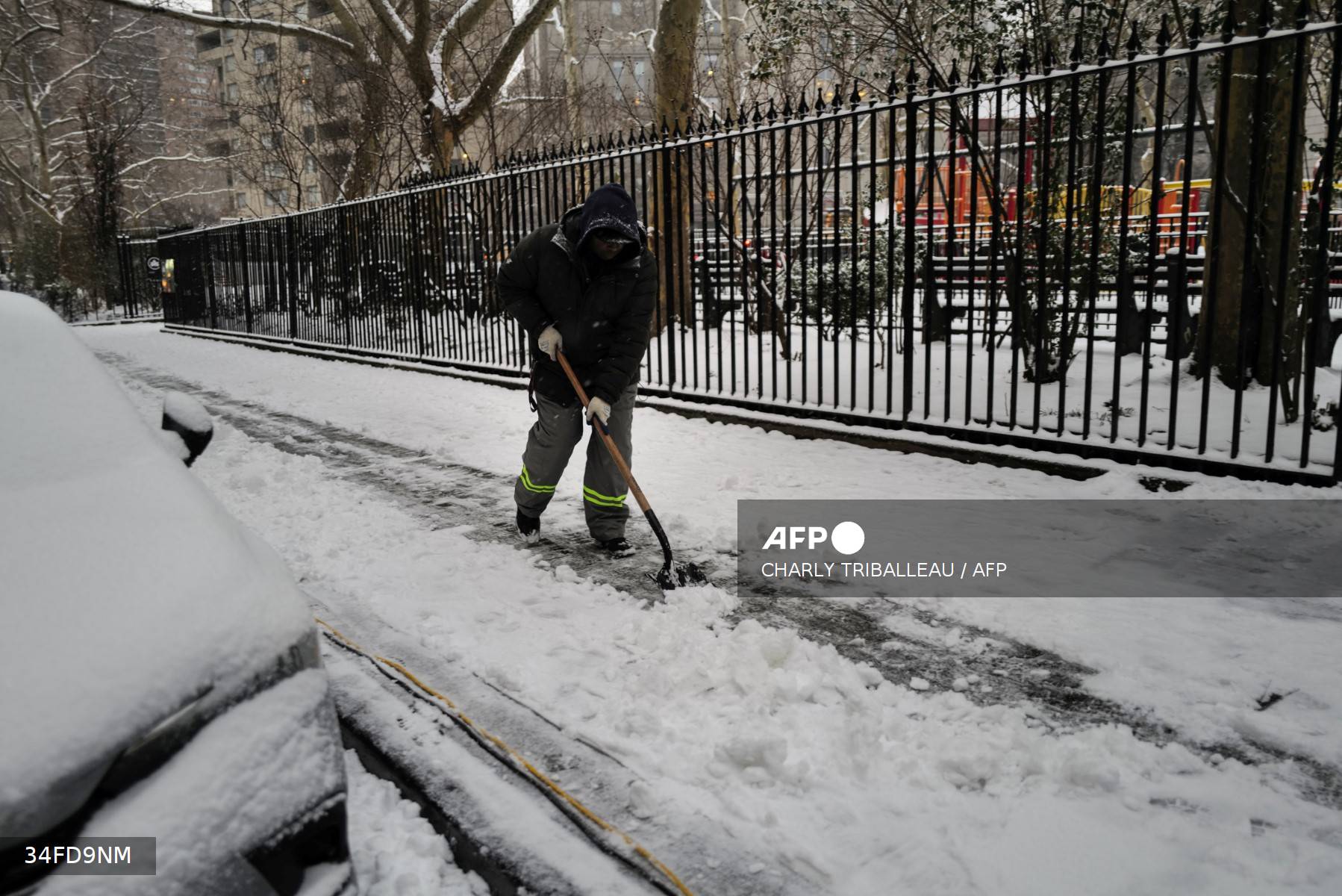 Cae la primera nevada en Nueva York en dos años