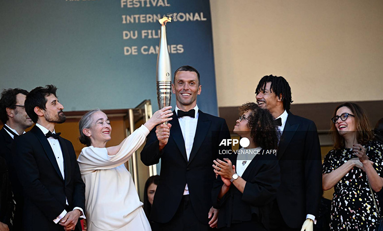 París 2024: La llama olímpica alumbra el Festival de Cannes