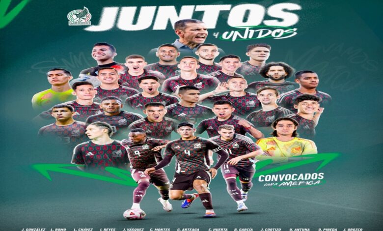 México define lista de seleccionados para la Copa América