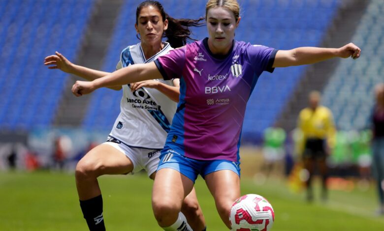 Rayadas vence al Club Puebla Femenil en su debut en el Apertura 2024