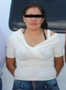 Guadalupe N, detenida por vínculos con El Grillo en 2018.