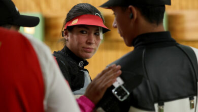 Goretti Zumaya concluye en el top 20 de rifle de aire 10 metros