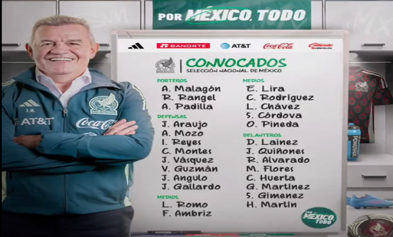 Anuncian la primera lista de convocados de Javier Aguirre