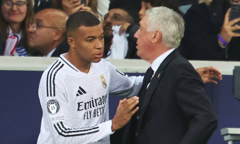 "Para nada afectado", dice Ancelotti sobre un Mbappé "feliz e ilusionado"