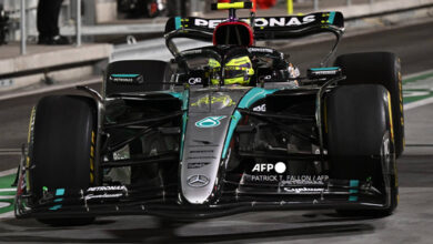 Hamilton domina y Verstappen patina en un frío arranque del GP de Las Vegas