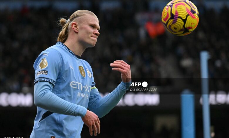 Haaland es duda con Manchester City ante el Liverpool