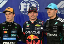Verstappen vuelve a superar a los McLaren, Norris contra el muro