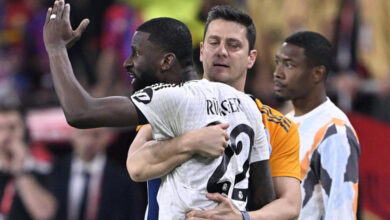 Rüdiger es suspendido seis partidos por su expulsión en la final de Copa