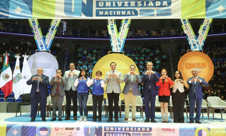 Armenta y Cedillo inauguran en la BUAP la Universiada Nacional 2025