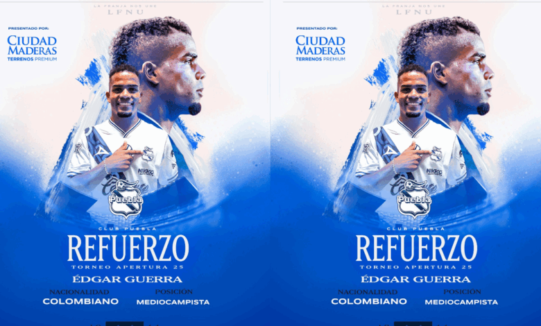 Club Puebla oficializa la llegada de Édgar Guerra