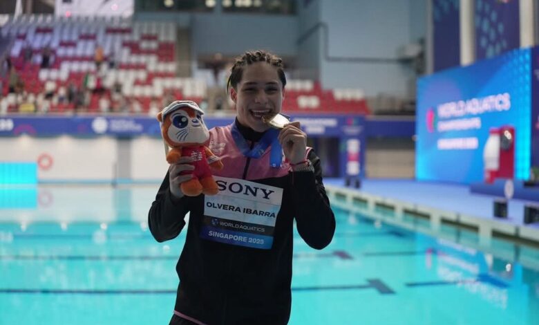 Osmar Olvera logra oro histórico en Mundial de Deportes Acuáticos Singapur 2025