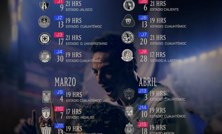 Listo, el calendario del Club Puebla para el Clausura 2026