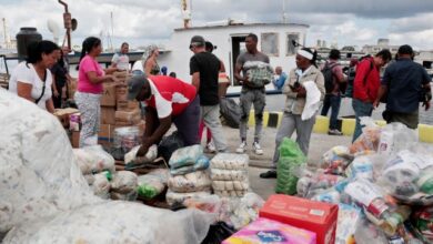 Las embarcaciones traen los últimos cargamentos del convoy "Nuestra América", una iniciativa humanitaria internacional que ha llevado ayuda para apoyar a Cuba.