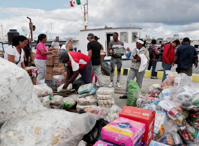Las embarcaciones traen los últimos cargamentos del convoy "Nuestra América", una iniciativa humanitaria internacional que ha llevado ayuda para apoyar a Cuba.