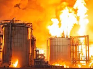 Columnas de humo en Teherán tras bombardeos en el segundo mes de la guerra en Oriente Medio.