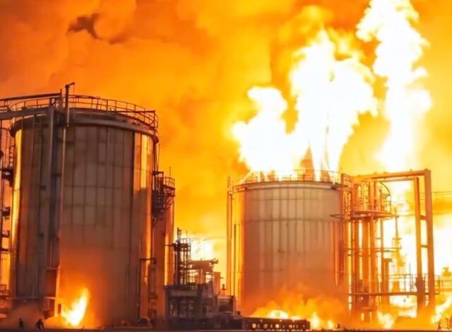 Columnas de humo en Teherán tras bombardeos en el segundo mes de la guerra en Oriente Medio.