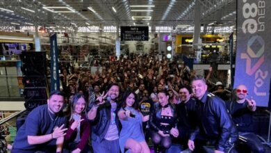 Playa Limbo durante su concierto básico en Price Shoes Puebla organizado por Los 40 98.7 FM