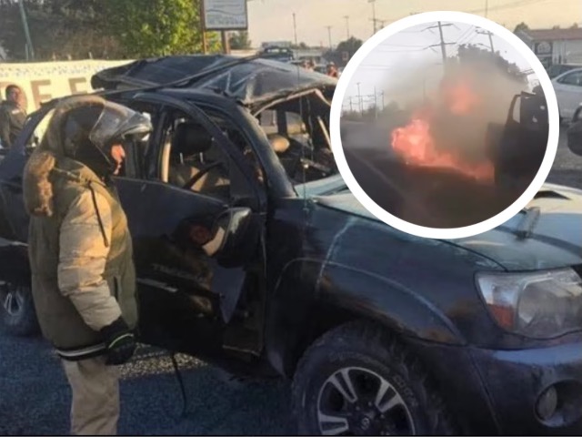 Dos hombres murieron tras la explosión de una camioneta en la carretera México–Pachuca, en Tecámac. Autoridades investigan si un artefacto detonó dentro del vehículo.