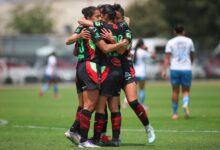 Derrora del Club Puebla Femenil ante Juárez
