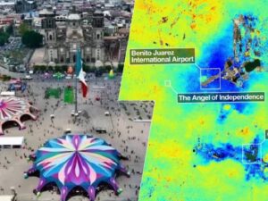 Nuevos datos del satélite NISAR de la NASA han revelado una situación alarmante bajo el suelo de la Ciudad de México.