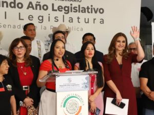 En el Senado de la República, la senadora Liz Sánchez encabezó la presentación del Festival Comunal de la Tetecha 2026