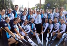 La rectora Lilia Cedillo Ramírez encabezó el contingente de la Benemérita Universidad Autónoma de Puebla (BUAP) que participó este 5 de mayo en el desfile cívico-militar