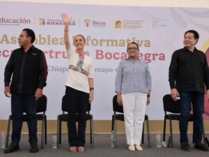 La presidenta de México, Claudia Sheinbaum Pardo, anunció que 56,911 estudiantes de Educación Superior en Chiapas accederán a la Beca Gertrudis Bocanegra