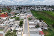El presidente municipal, Omar Muñoz, encabezó la entrega de la obra de pavimentación con adoquín, banquetas y alumbrado público de la calle Xaltipan, en la junta auxiliar de Sanctorum