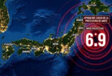 Un fuerte terremoto de magnitud 6.9 sacudió el norte de Japón este jueves, según informó la Agencia Meteorológica de Japón (JMA).