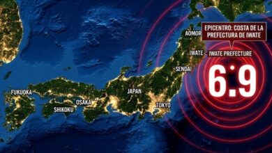 Un fuerte terremoto de magnitud 6.9 sacudió el norte de Japón este jueves, según informó la Agencia Meteorológica de Japón (JMA).