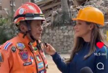 El reconocido rescatista mexicano Héctor Méndez, apodado el “Topo Mayor” y líder de la brigada internacional Topos Aztecas, protagonizó un tenso momento que se volvió viral en redes sociales tras rechazar enérgicamente el intento de una reportera de la televisión local venezolana